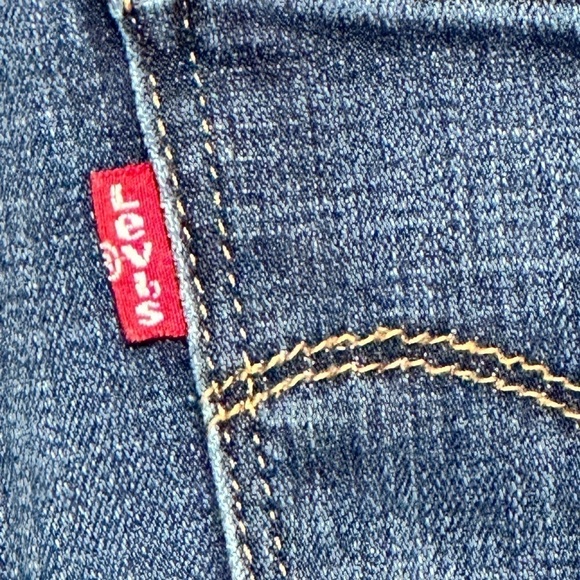 Levi’s 724 High Rise Straight Denim Jeans Embellished Lace/Embroidered/Cut out - Picture 8 of 12